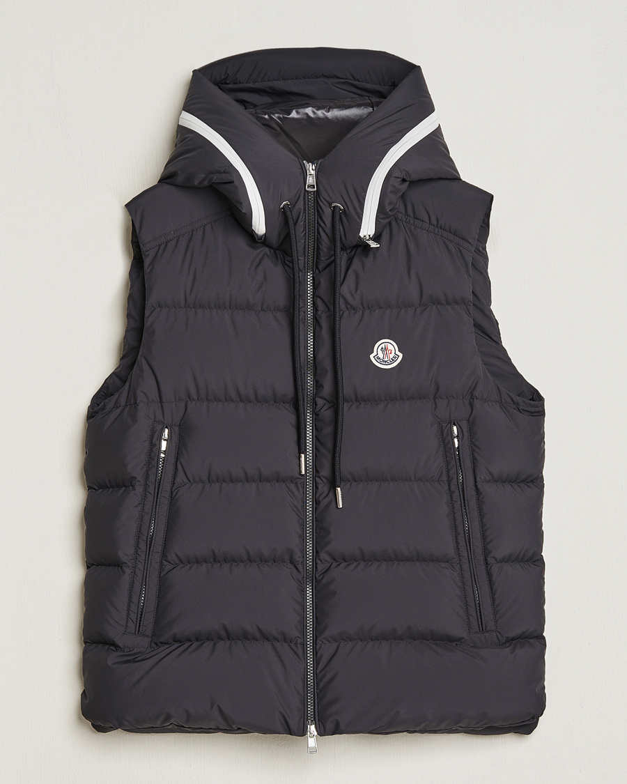 Uomini | Giacche | Moncler | Cardamine Hooded Down Vest Black