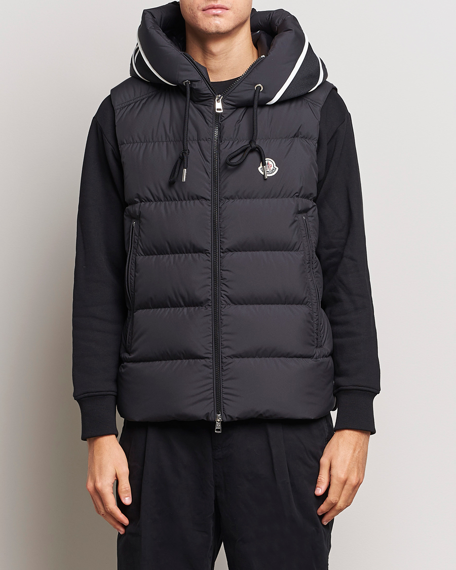 Uomini | Giacche | Moncler | Cardamine Hooded Down Vest Black