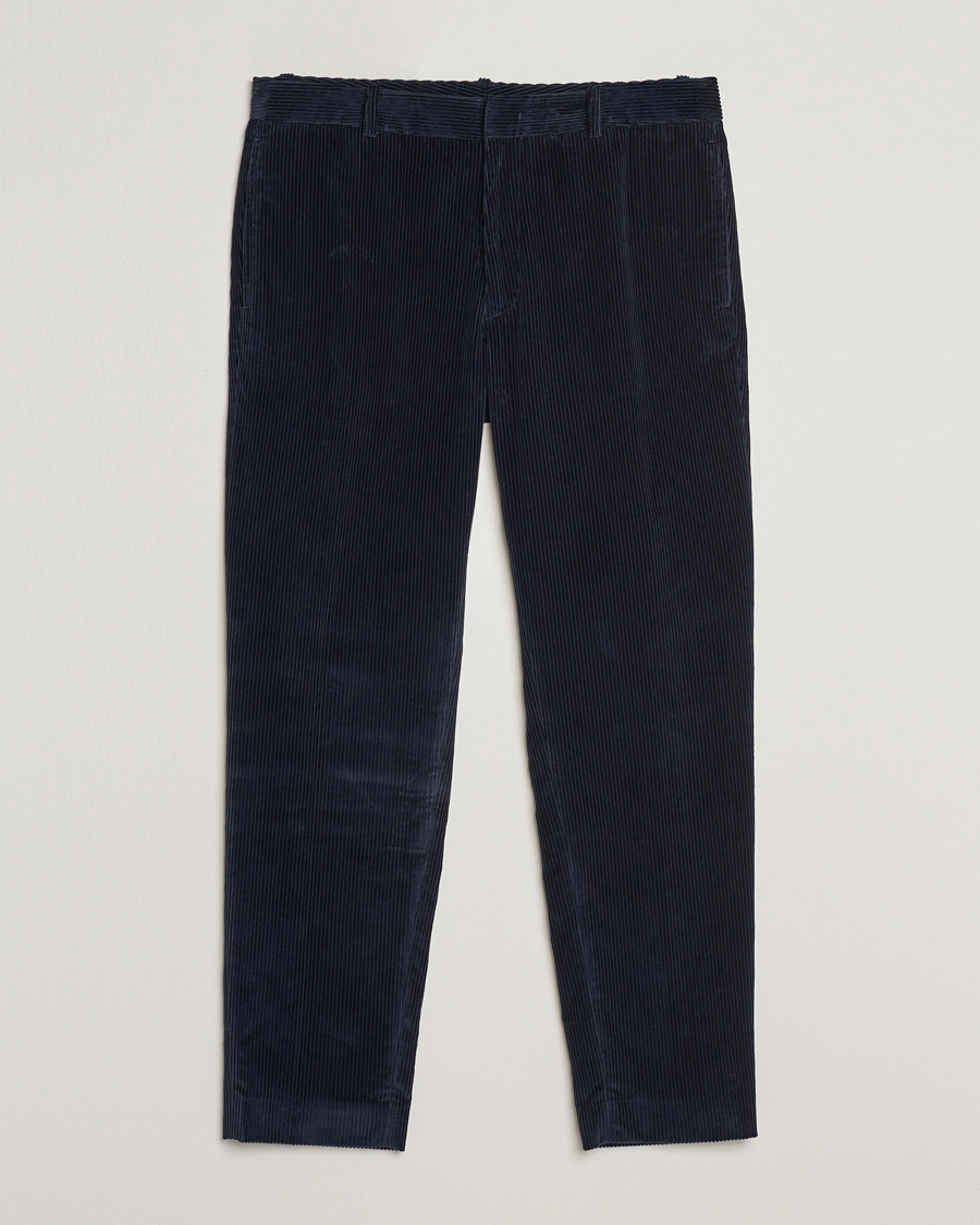 Uomini | Pantaloni | Moncler | Corduroy Pants Navy