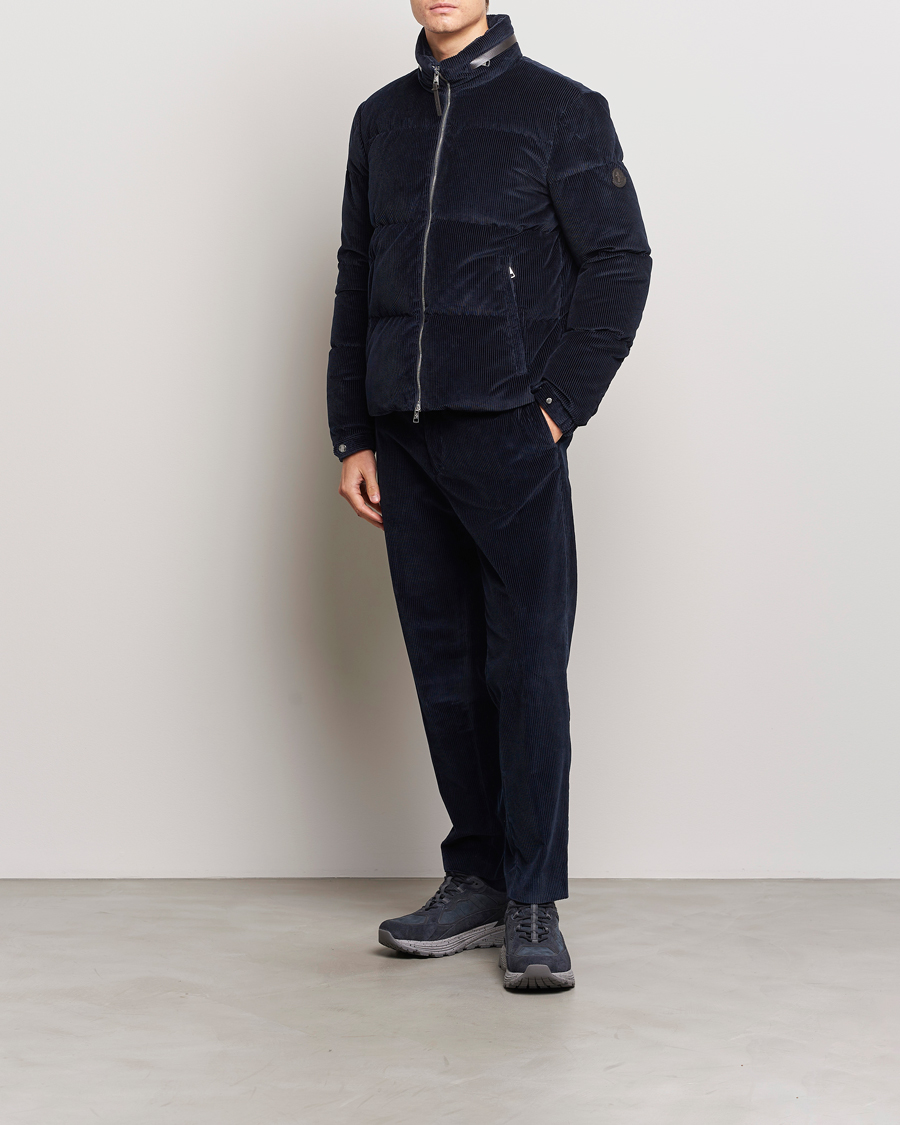 Uomini | Pantaloni | Moncler | Corduroy Pants Navy