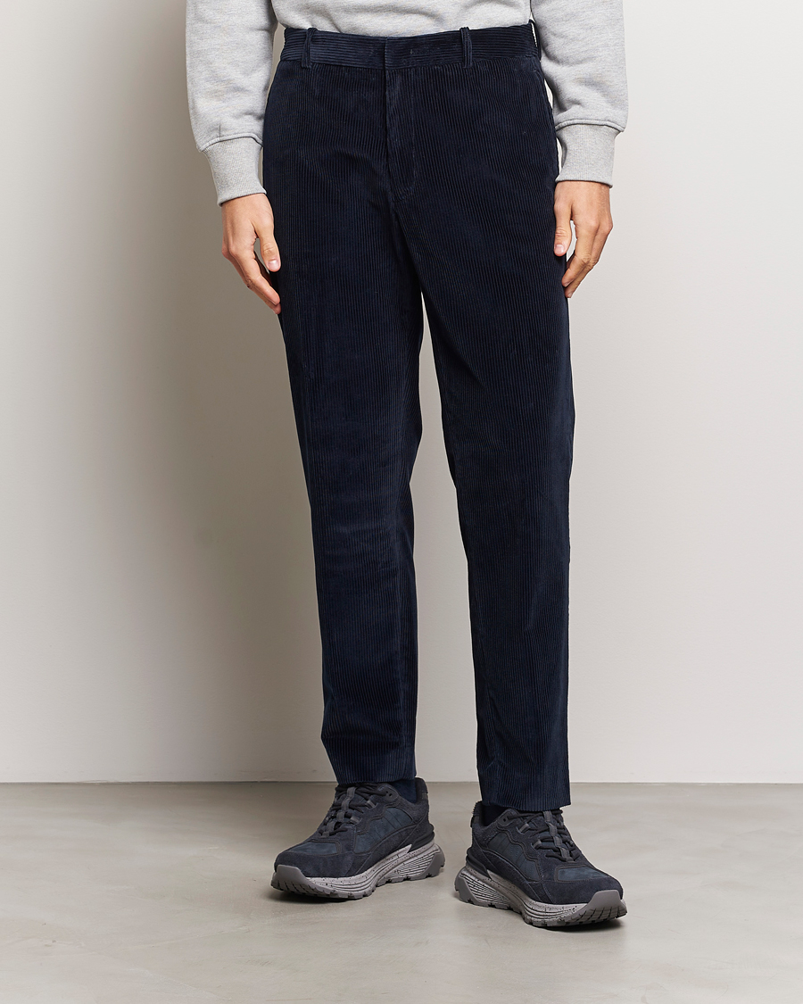Uomini | Pantaloni | Moncler | Corduroy Pants Navy