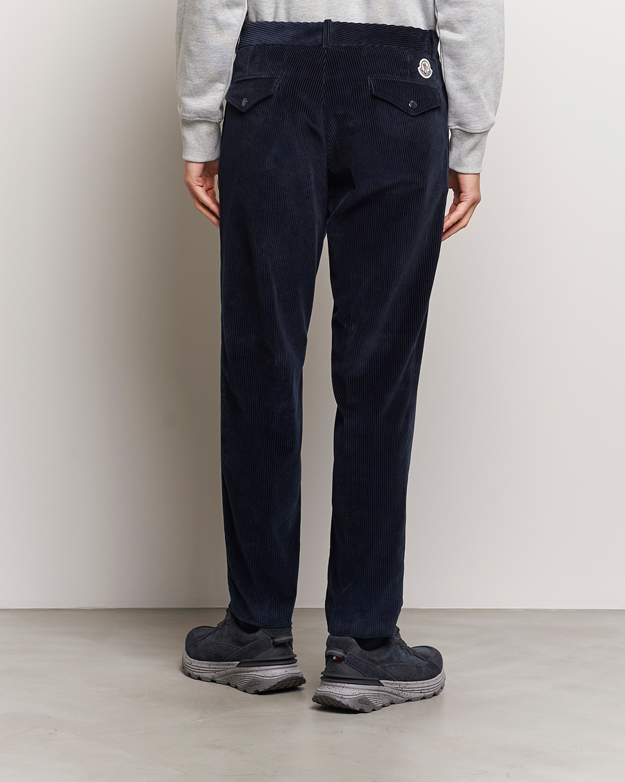 Uomini | Pantaloni | Moncler | Corduroy Pants Navy
