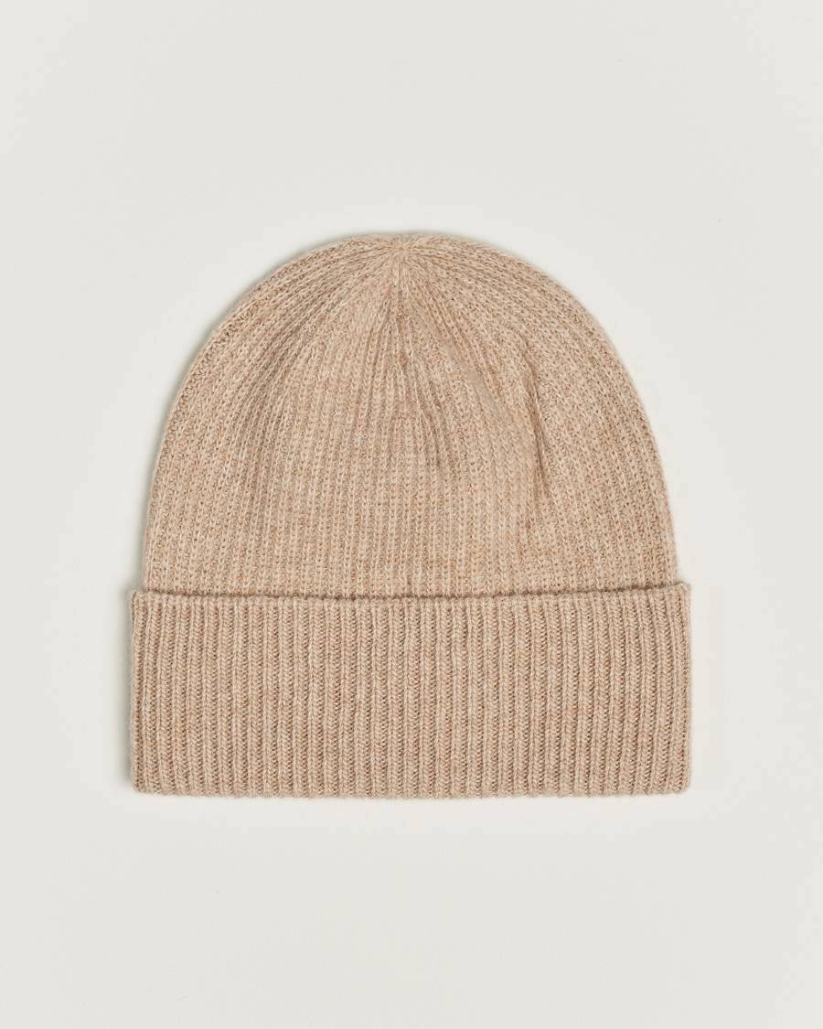 Uomini | Moncler Cashmere Beanie Beige | Moncler | Cashmere Beanie Beige