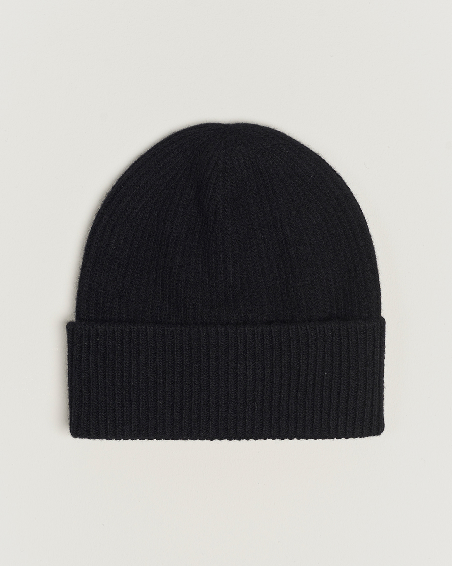 Uomini | Moncler Cashmere Beanie Black | Moncler | Cashmere Beanie Black