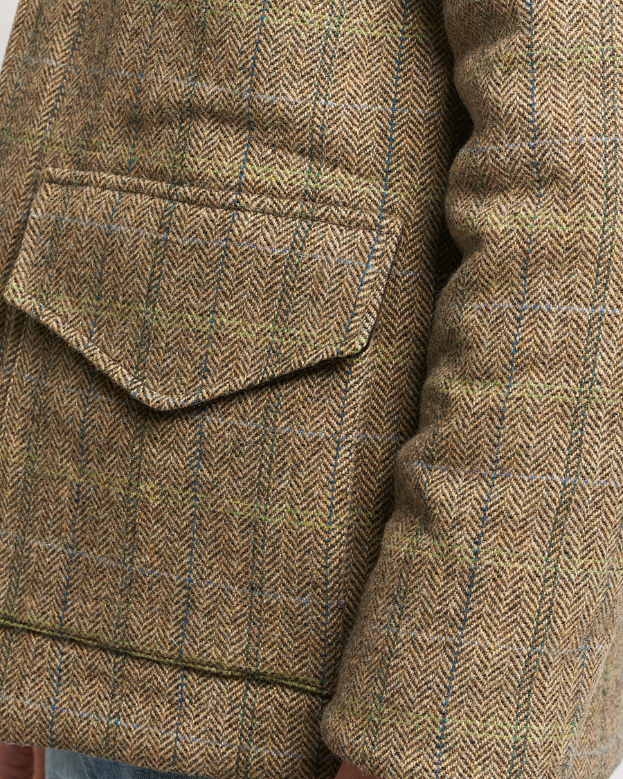 Uomini | Giacche | Aspesi | Tweed Hunting Jacket Green Check