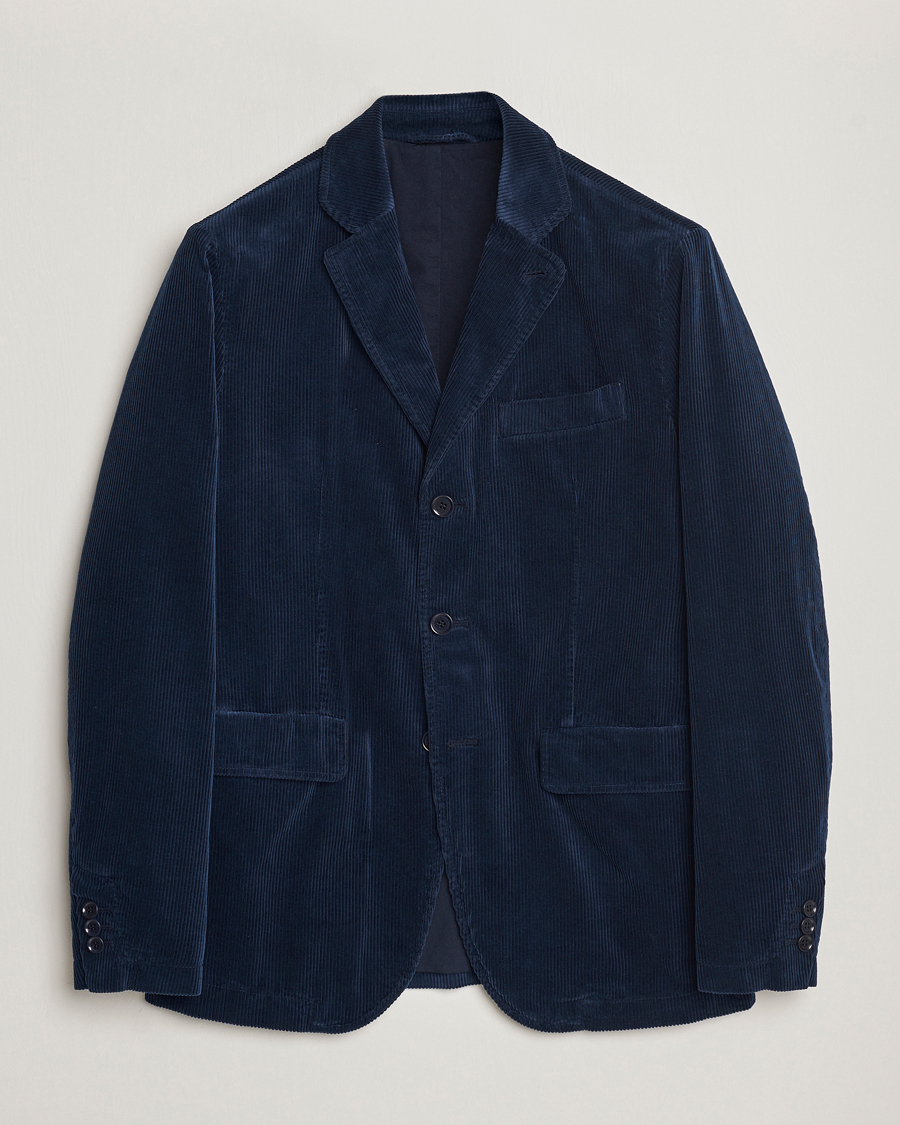Uomini | Blazers | Aspesi | Corduroy Blazer Navy