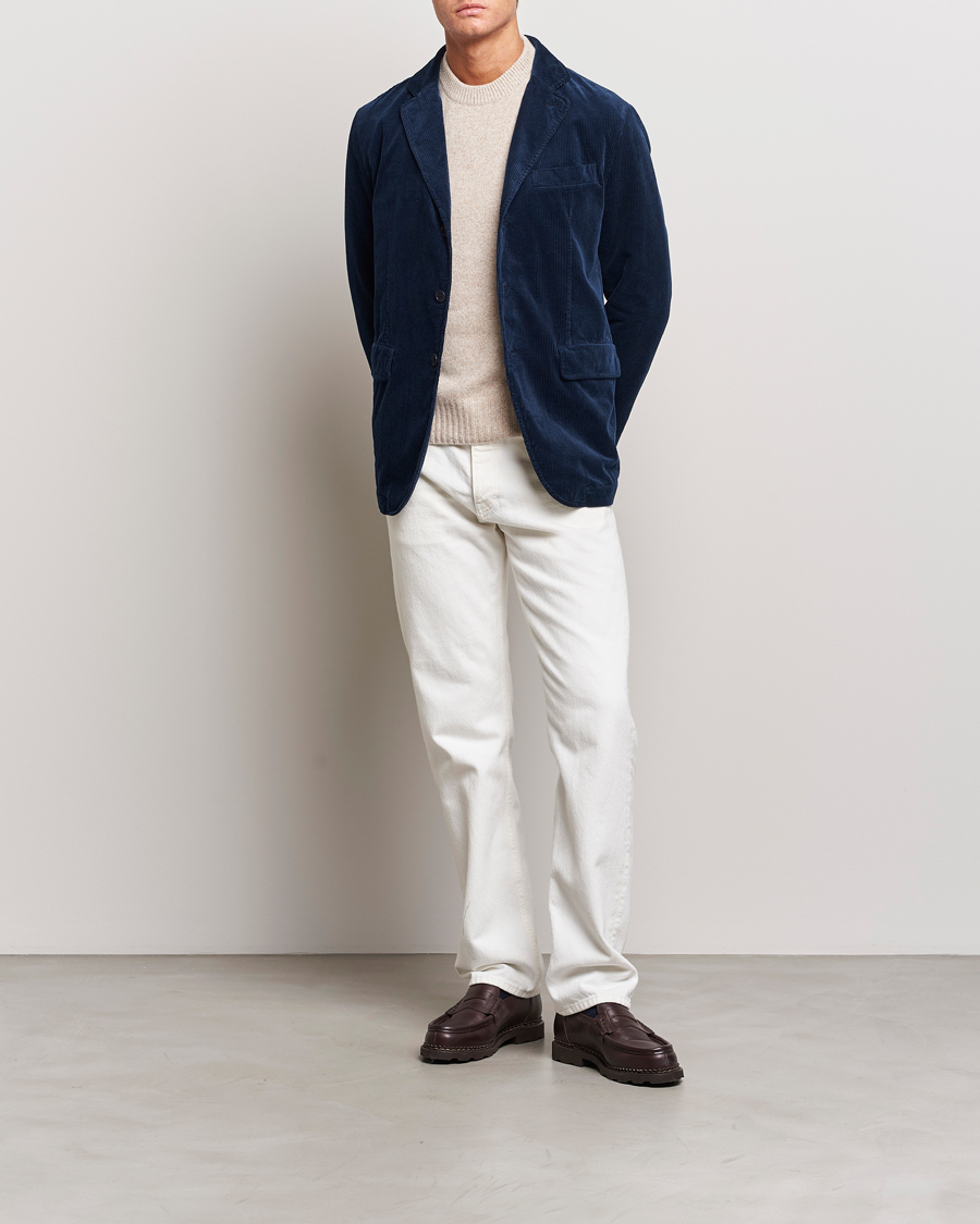 Uomini | Blazers | Aspesi | Corduroy Blazer Navy