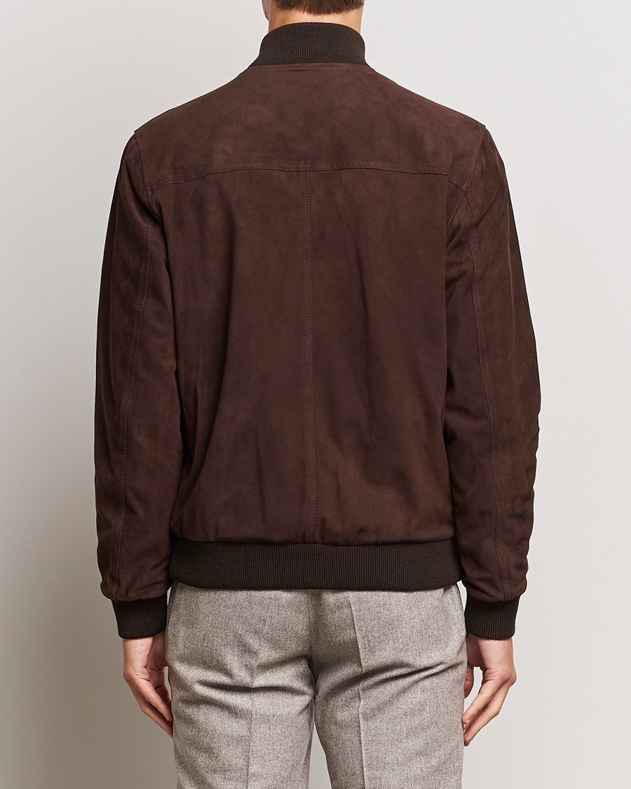 Uomini | Giacche | Valstar | Valstarino Suede Jacket Dark Brown