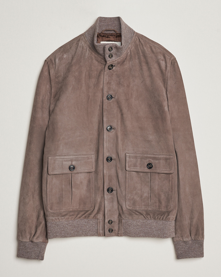 Uomini | Giacche | Valstar | Valstarino Suede Jacket Stone