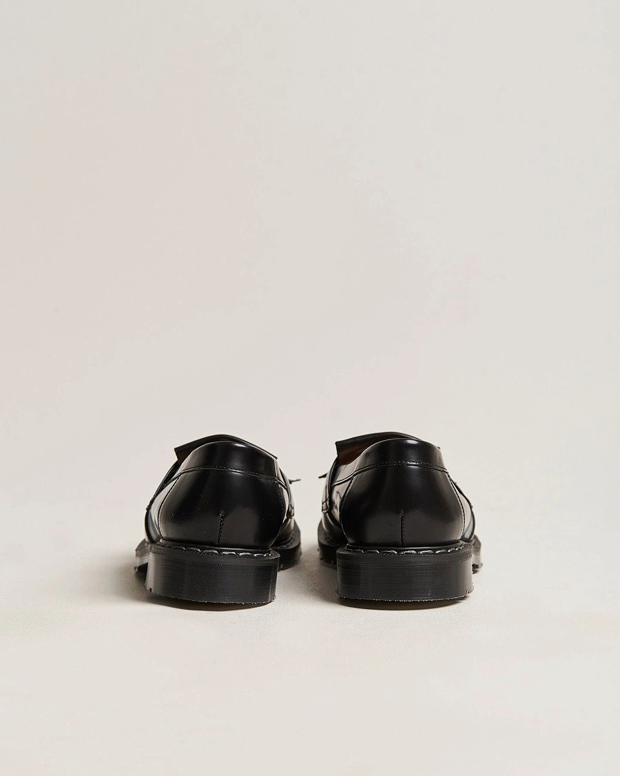 Uomini | Mocassini | Solovair | Tassel Loafer Black Shine