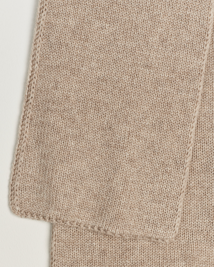 Uomini | Piacenza Cashmere Short Loop Cashmere Scarf Light Beige | Piacenza Cashmere | Short Loop Cashmere Scarf Light Beige