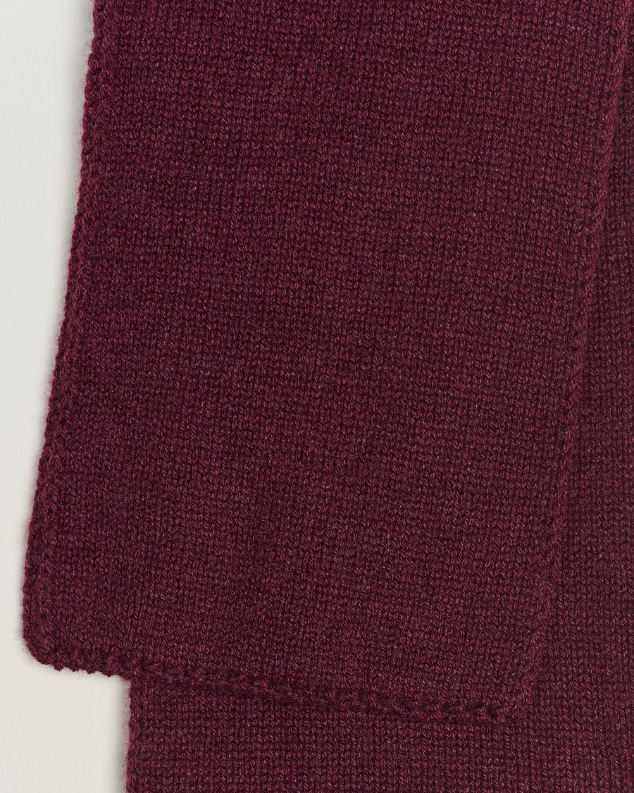 Uomini | Piacenza Cashmere Short Loop Cashmere Scarf Burgundy | Piacenza Cashmere | Short Loop Cashmere Scarf Burgundy