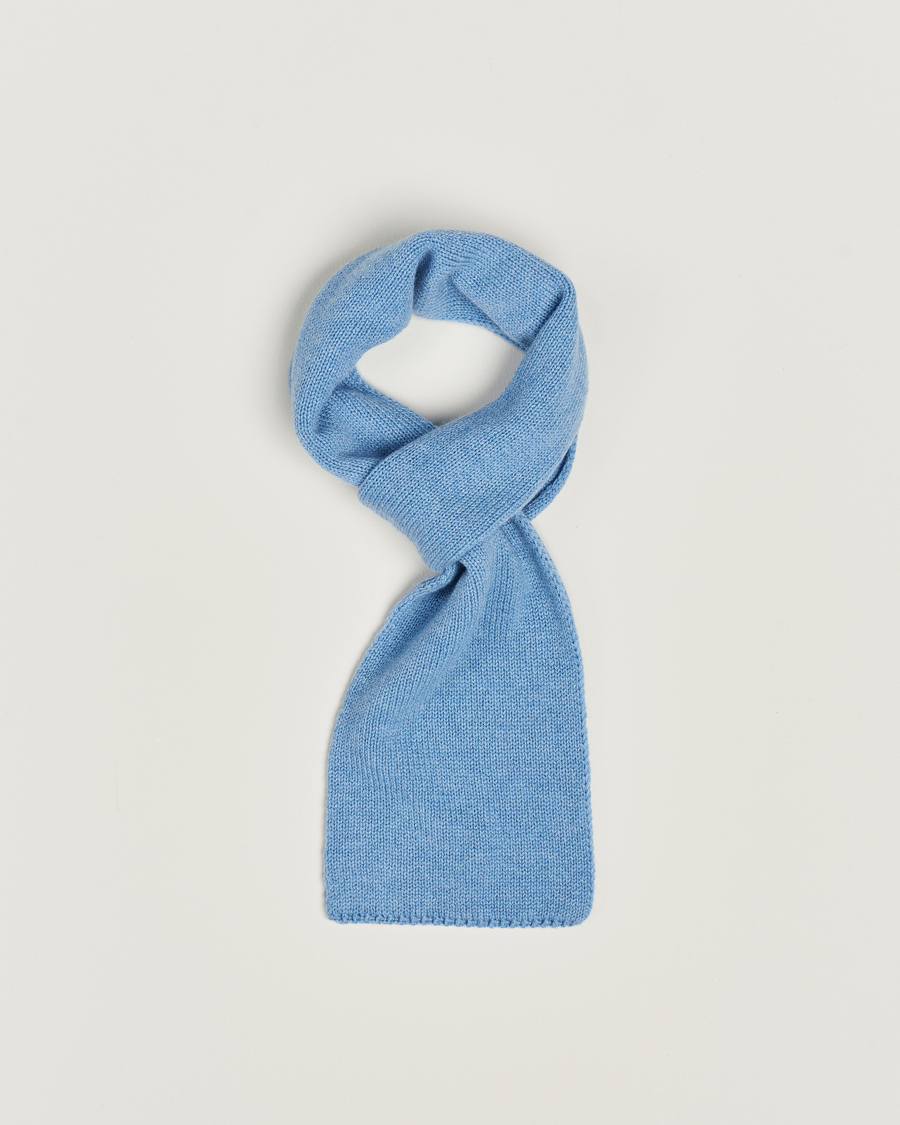 Uomini | Piacenza Cashmere Short Loop Cashmere Scarf Light Blue | Piacenza Cashmere | Short Loop Cashmere Scarf Light Blue