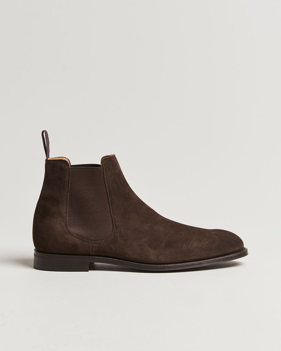 Uomini | Stivali | Church's | Amberley Chelsea Boots Brown Suede