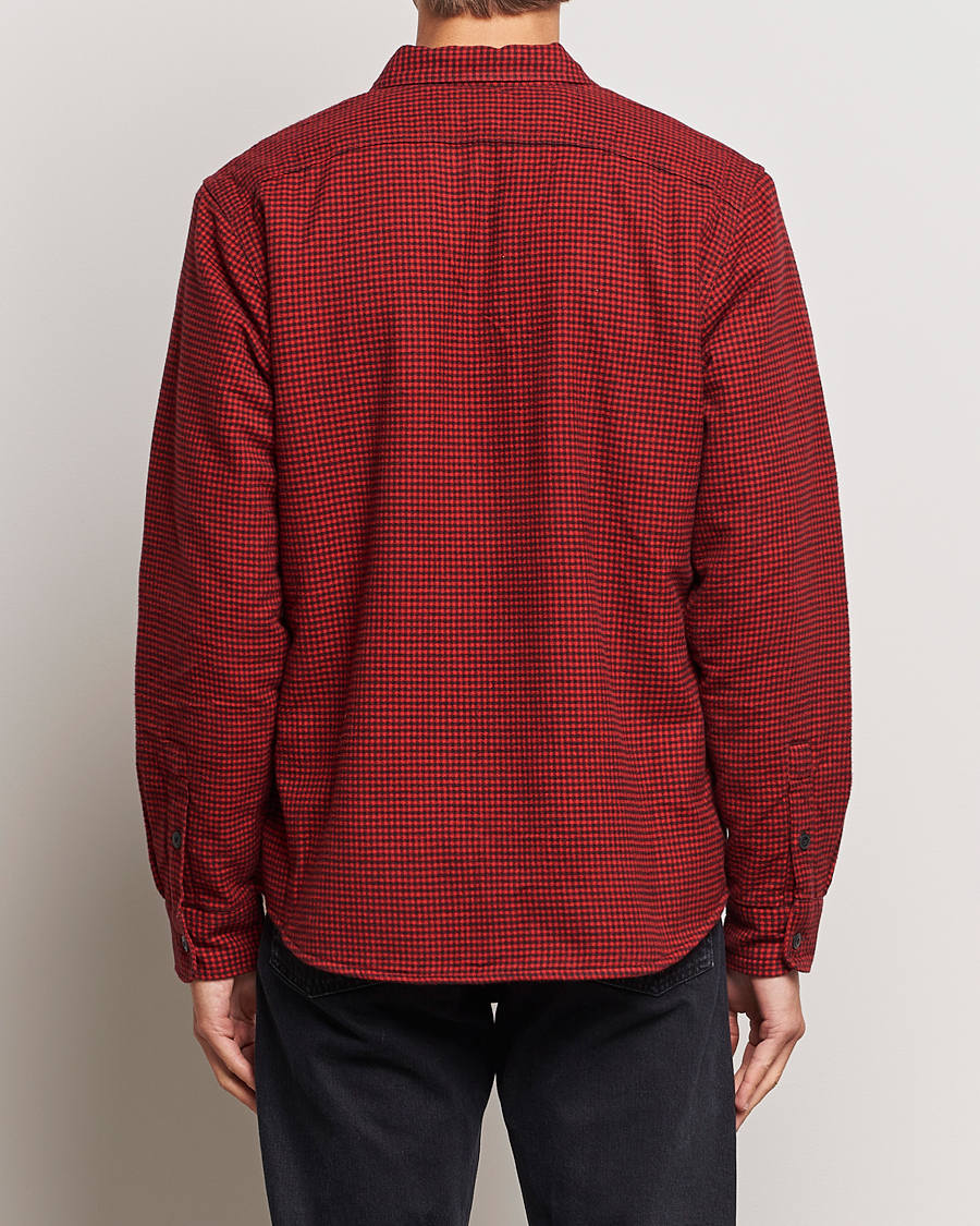 Uomini | Giacche | RRL | Vermont Shearling Lined Shirt Jacket Red/Black