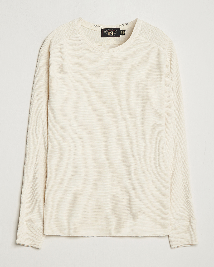 Uomini | Maglieria | RRL | Long Sleeve Henley Paper White
