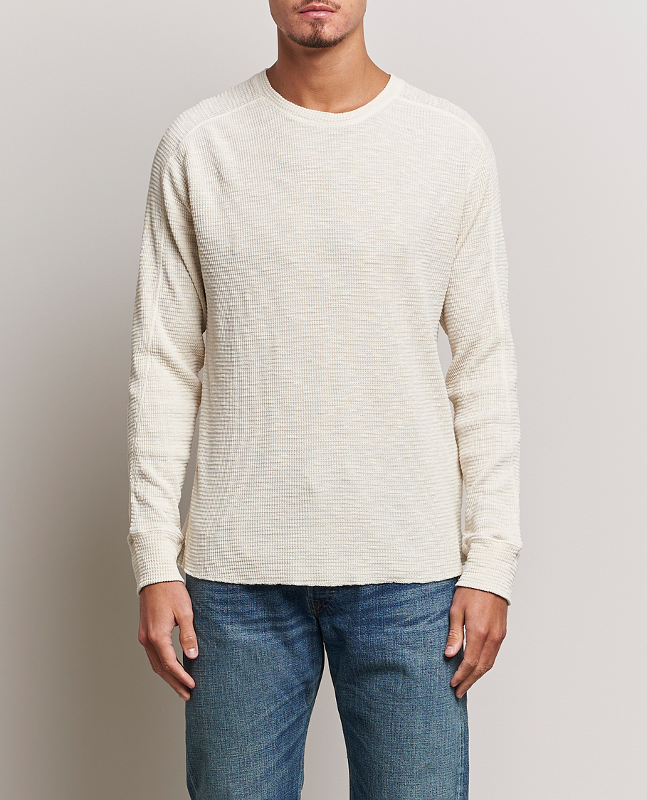 Uomini | Maglieria | RRL | Long Sleeve Henley Paper White