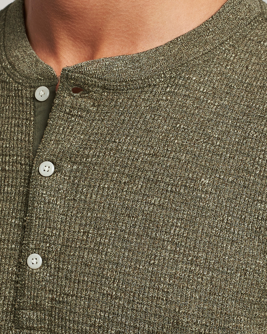 Uomini | Maglieria | RRL | Long Sleeve Henley Olive