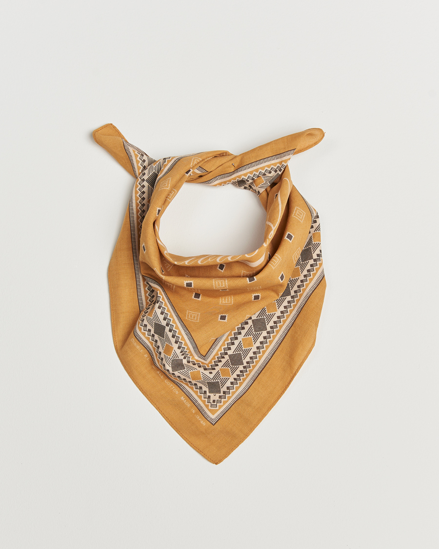 Uomini | RRL Diamond Printed Bandana Golden Tan | RRL | Diamond Printed Bandana Golden Tan