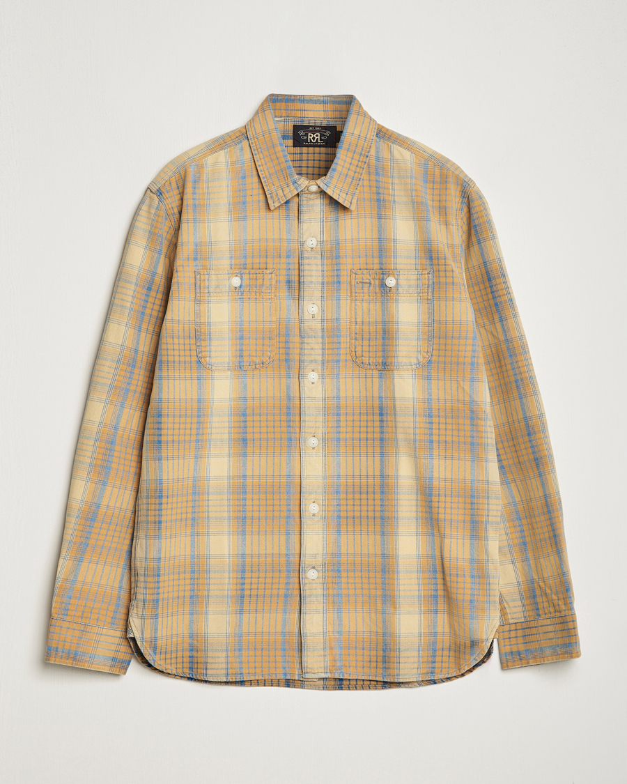 Uomini | Camicie | RRL | Farrell Double Pocket Shirt Yellow Multi