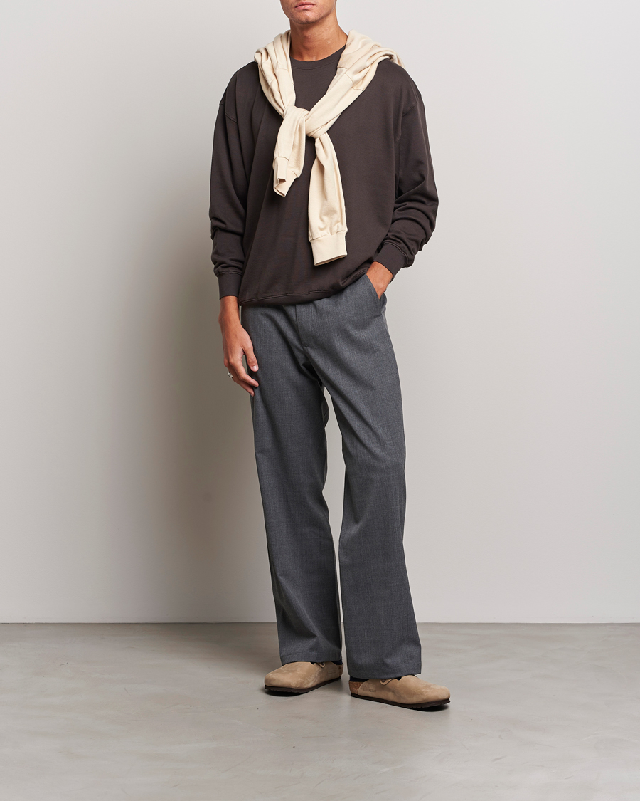 Uomini | Maglieria | Auralee | High Gauge Sweatshirt Dark Brown