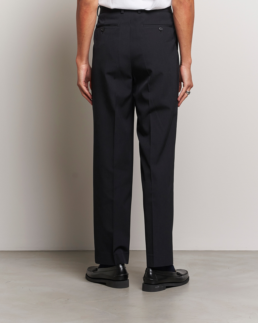 Uomini | Pantaloni | Auralee | Wool Gabardine Slacks Black