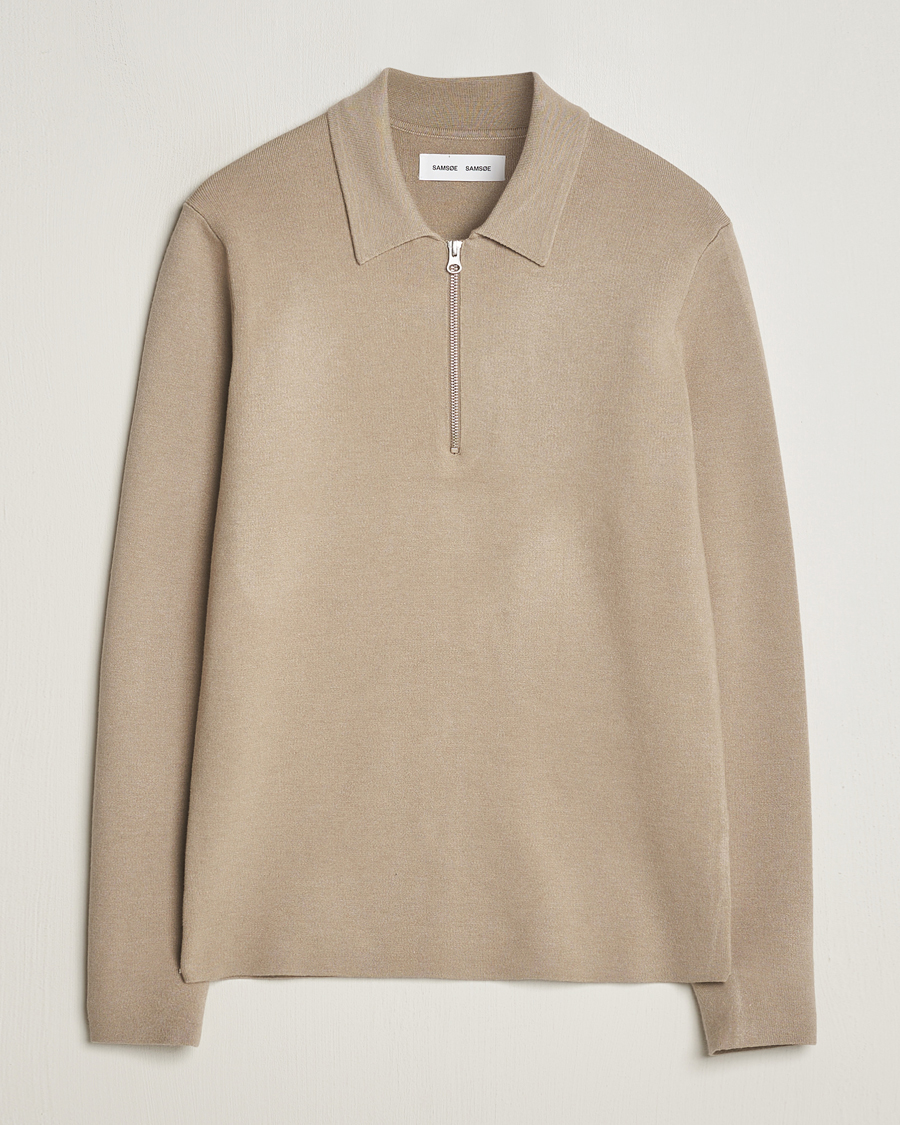 Uomini | Maglieria | Samsøe Samsøe | Guna Half Zip Pure Cashmere