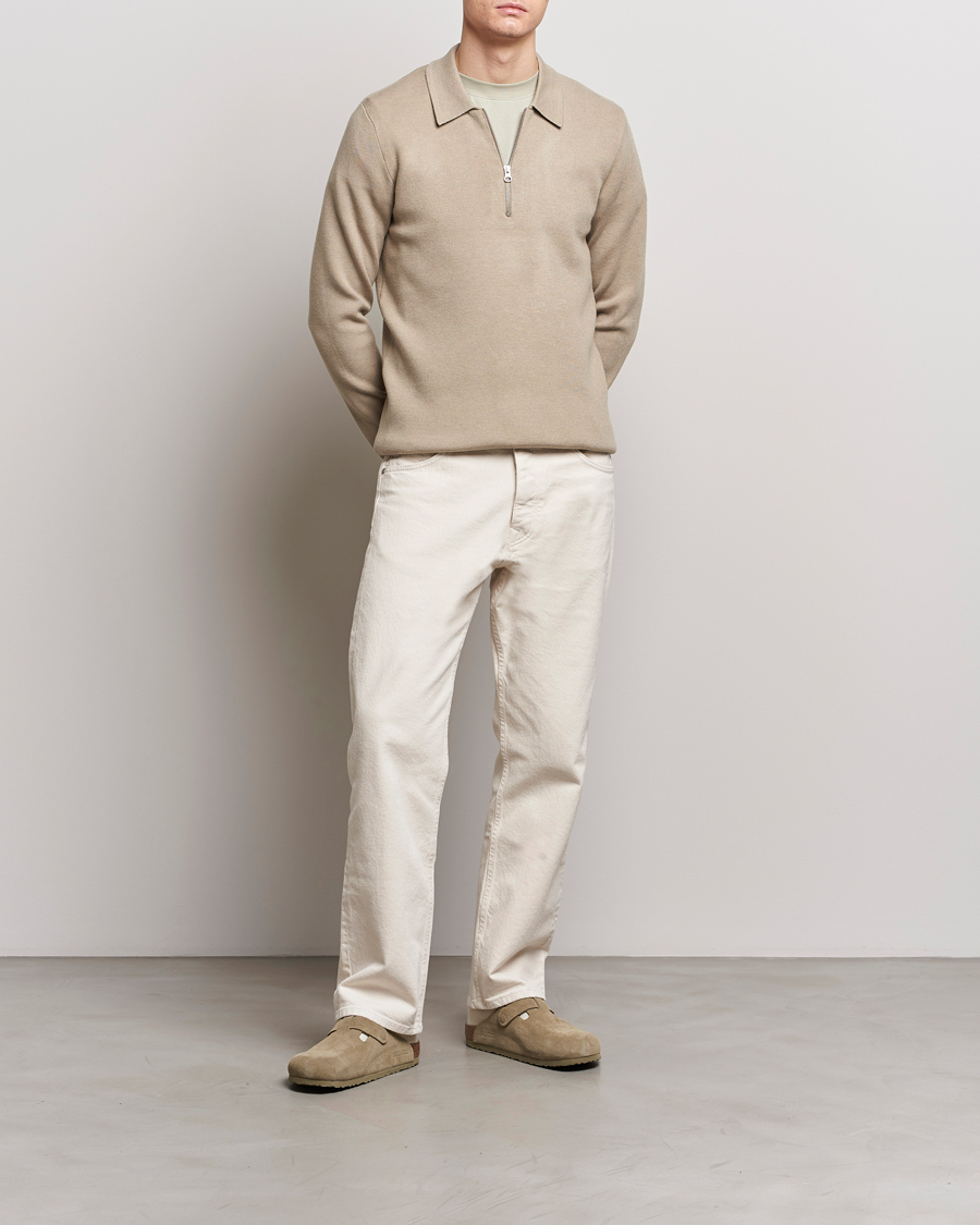 Uomini | Maglieria | Samsøe Samsøe | Guna Half Zip Pure Cashmere