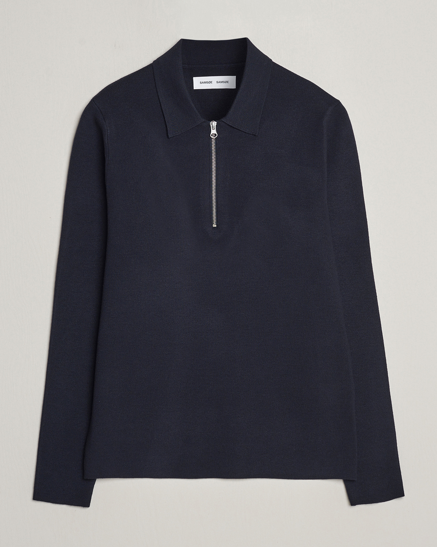 Uomini | Maglieria | Samsøe Samsøe | Guna Half Zip Sky Captain