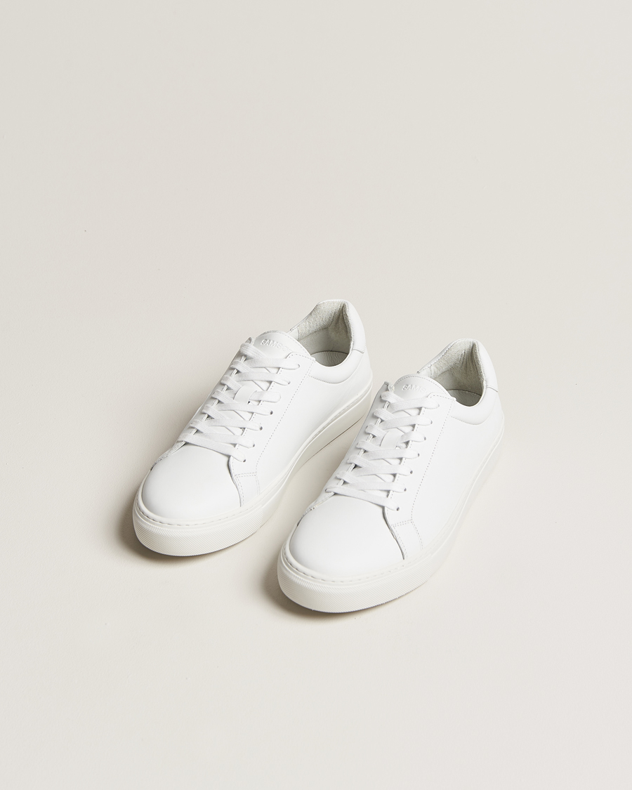 Uomini | Sneakers | Samsøe Samsøe | Saharry Leather Sneakers White