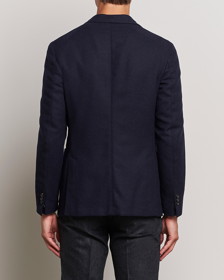 Uomini | Blazers | Incotex | Montedoro Unconstructed Wool/Cashmere Blazer Navy