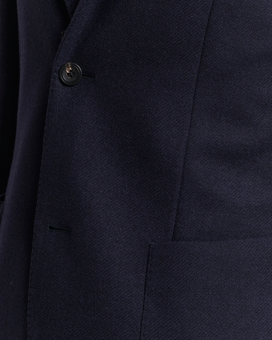 Uomini | Blazers | Incotex | Montedoro Unconstructed Wool/Cashmere Blazer Navy