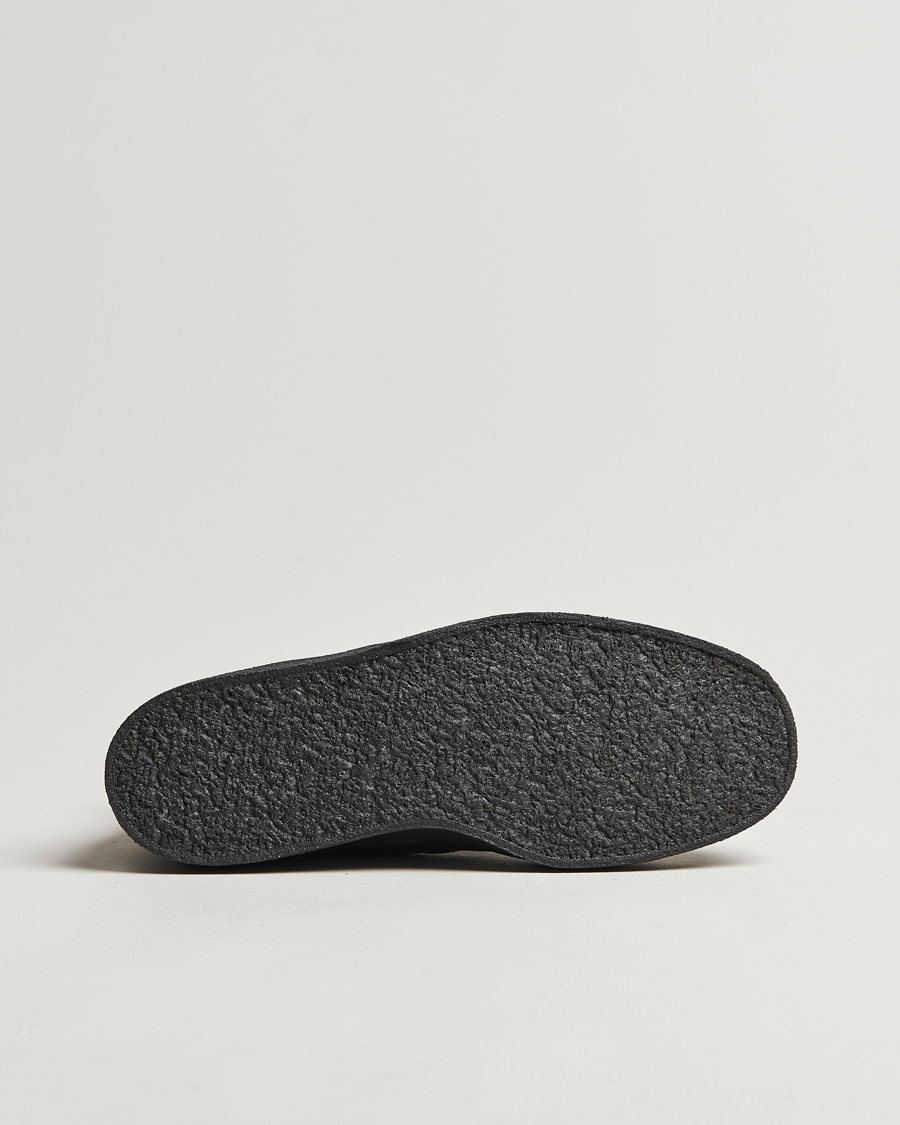 Uomini | Stivali | Sanders | Sherling Lined Suede Curling Boot Black