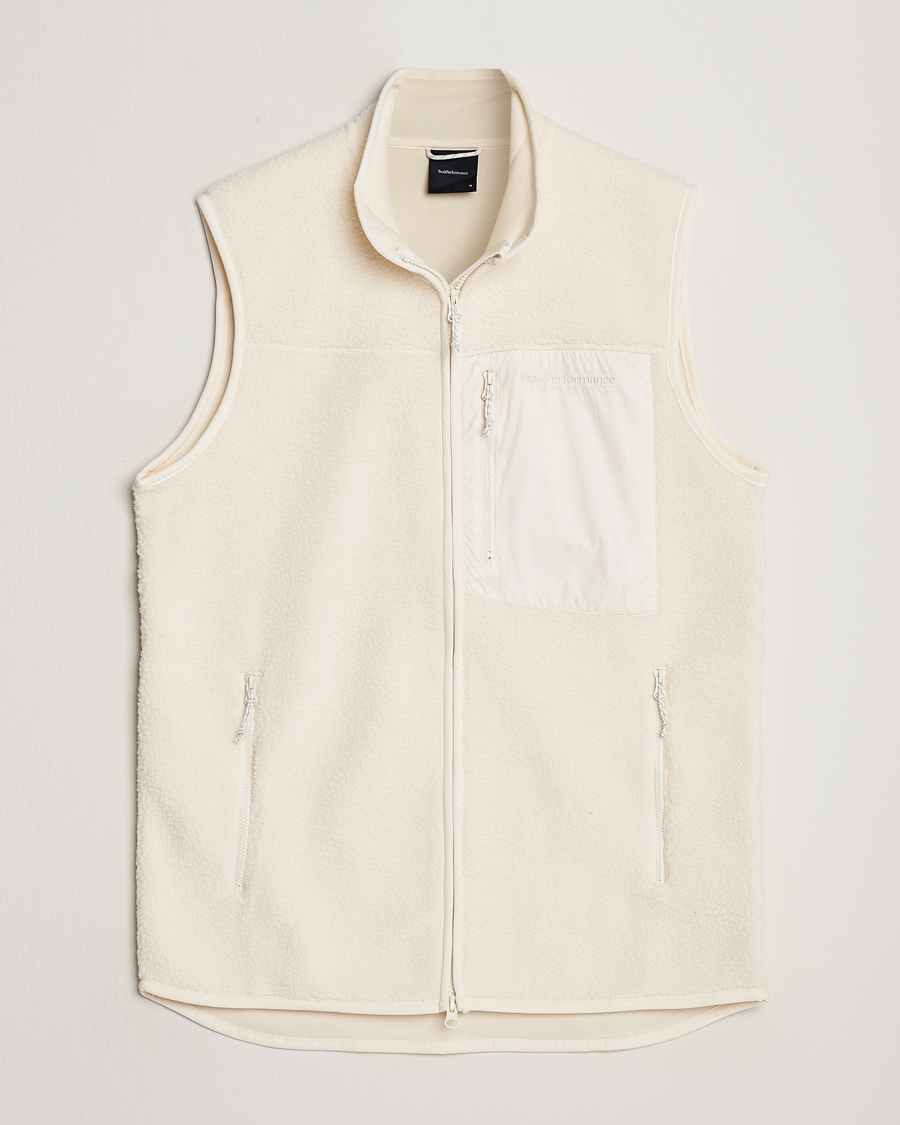 Uomini | Peak Performance Pile Vest Vintage White | Peak Performance | Pile Vest Vintage White
