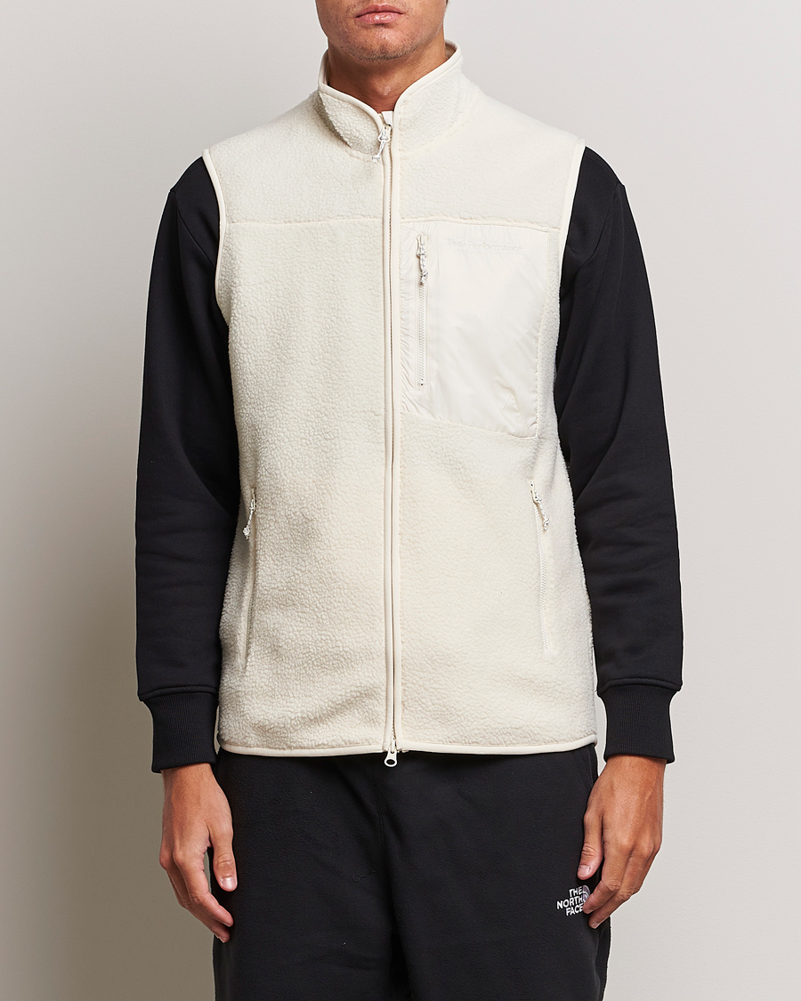 Uomini | Peak Performance Pile Vest Vintage White | Peak Performance | Pile Vest Vintage White