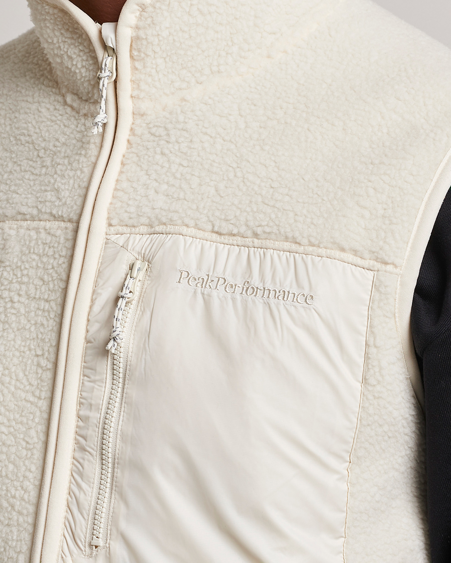 Uomini | Peak Performance Pile Vest Vintage White | Peak Performance | Pile Vest Vintage White