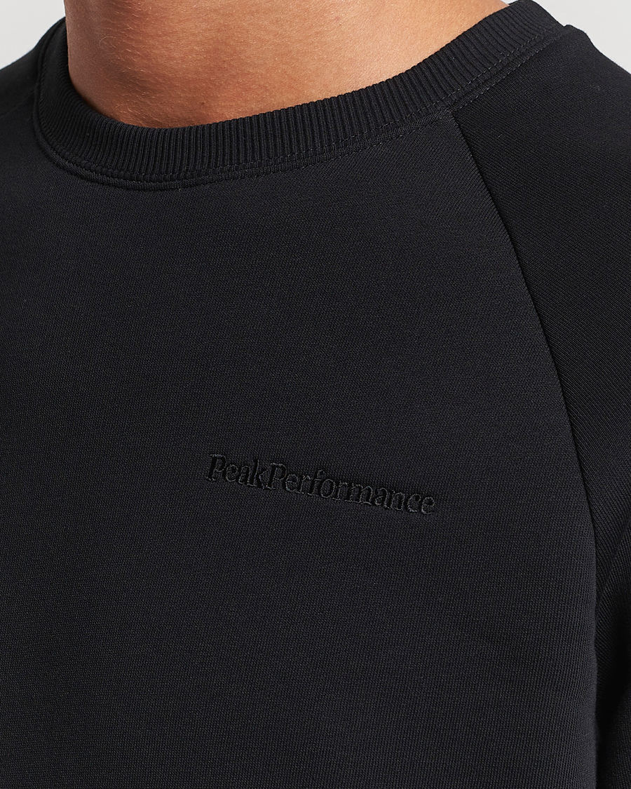 Uomini | Maglieria | Peak Performance | Original Logo Crew Neck Sweatshirt Black