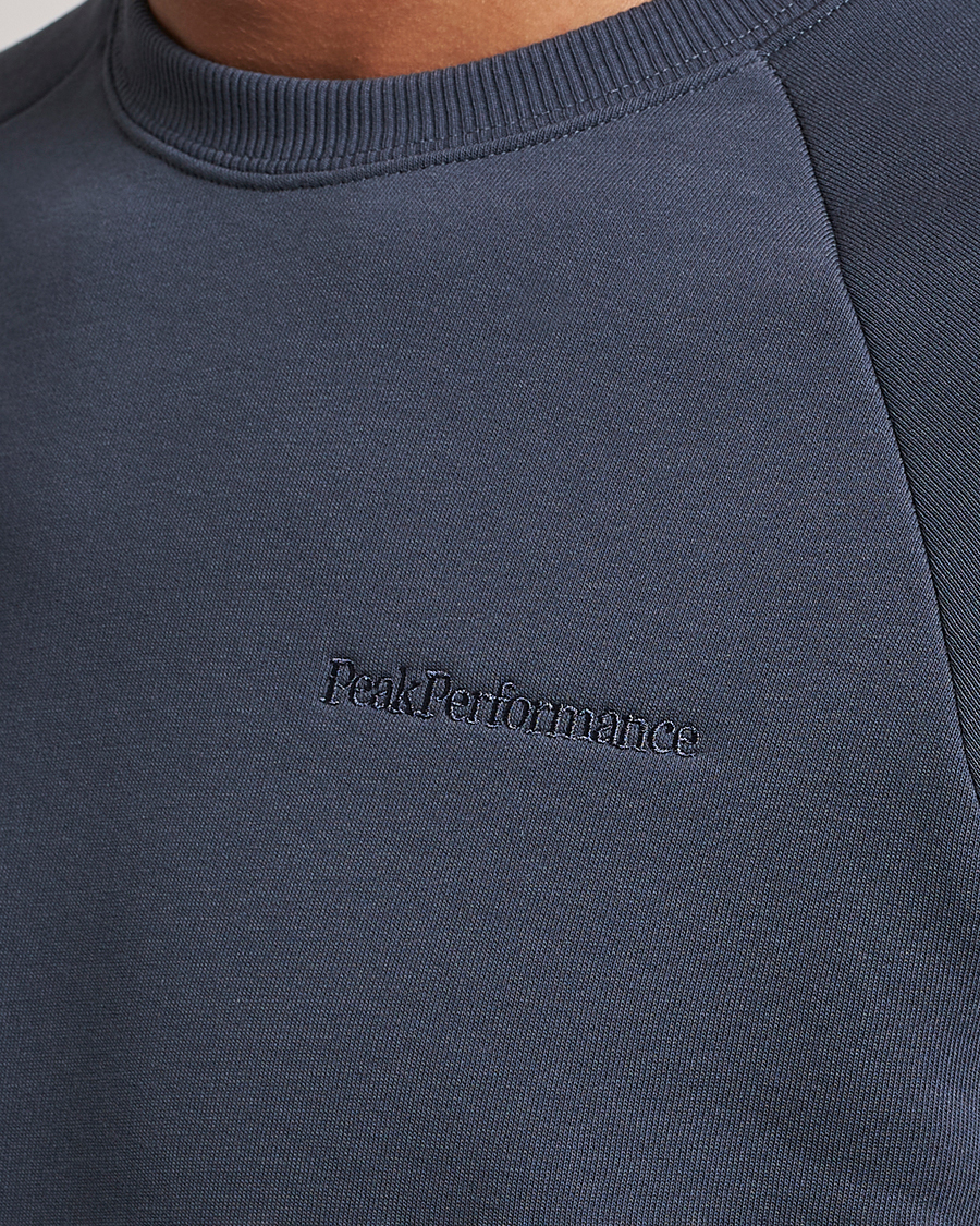 Uomini | Maglieria | Peak Performance | Original Logo Crew Neck Sweatshirt Omber Blue