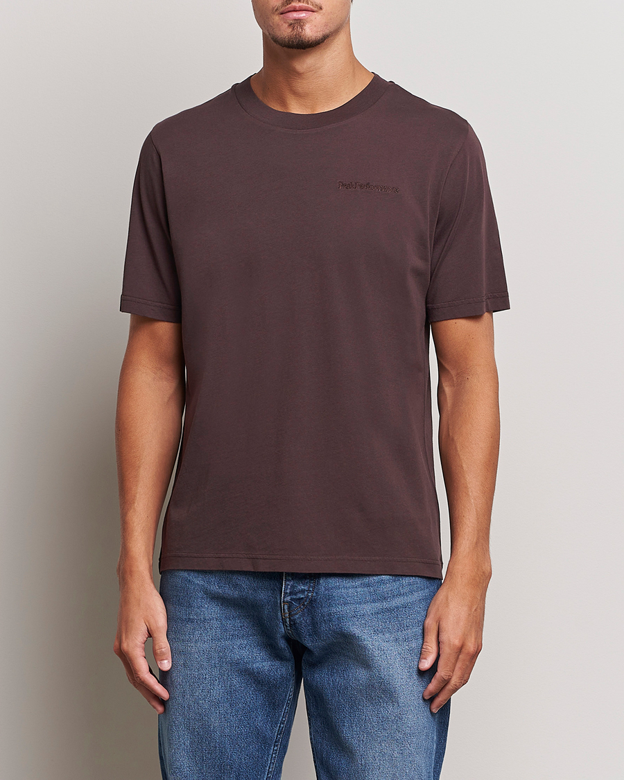 Uomini | T-shirt | Peak Performance | Original Logo Crew Neck T-Shirt Desert Plum