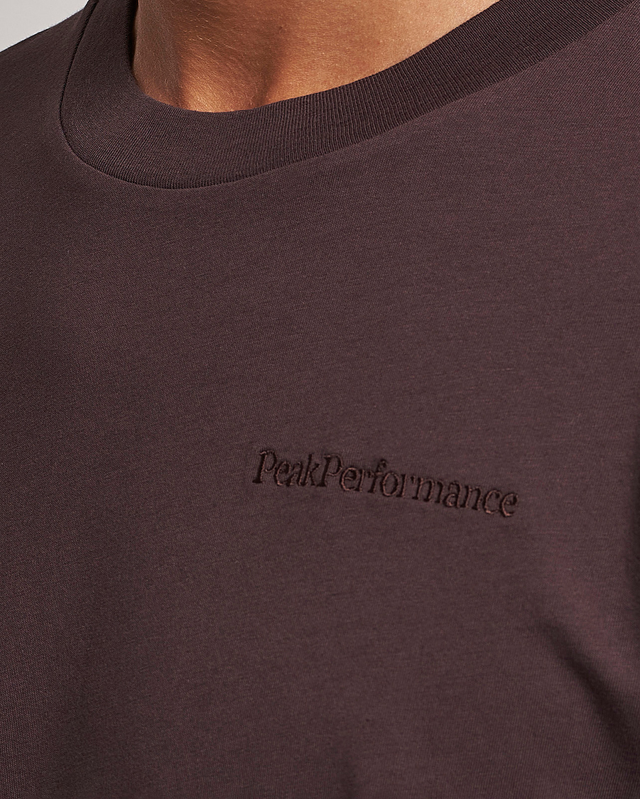 Uomini | T-shirt | Peak Performance | Original Logo Crew Neck T-Shirt Desert Plum