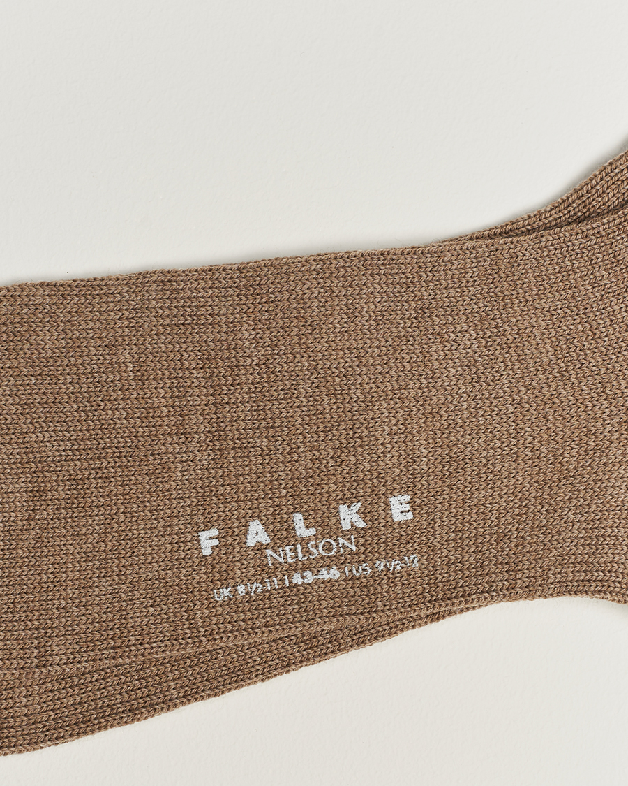 Uomini | Biancheria intima | Falke | Nelson Wool Boot Sock Nutmeg Melange
