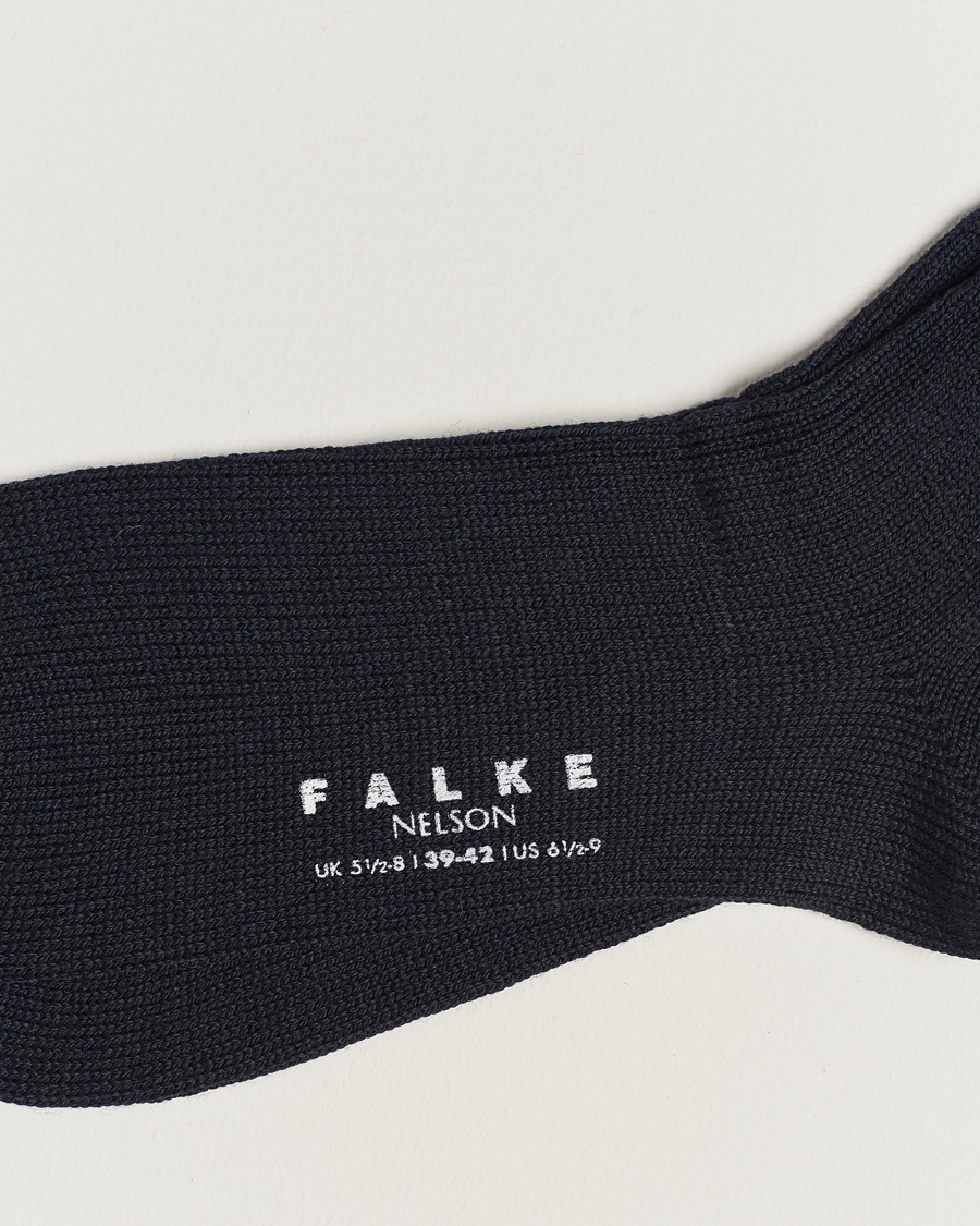 Uomini | Biancheria intima | Falke | Nelson Wool Boot Sock Dark Navy