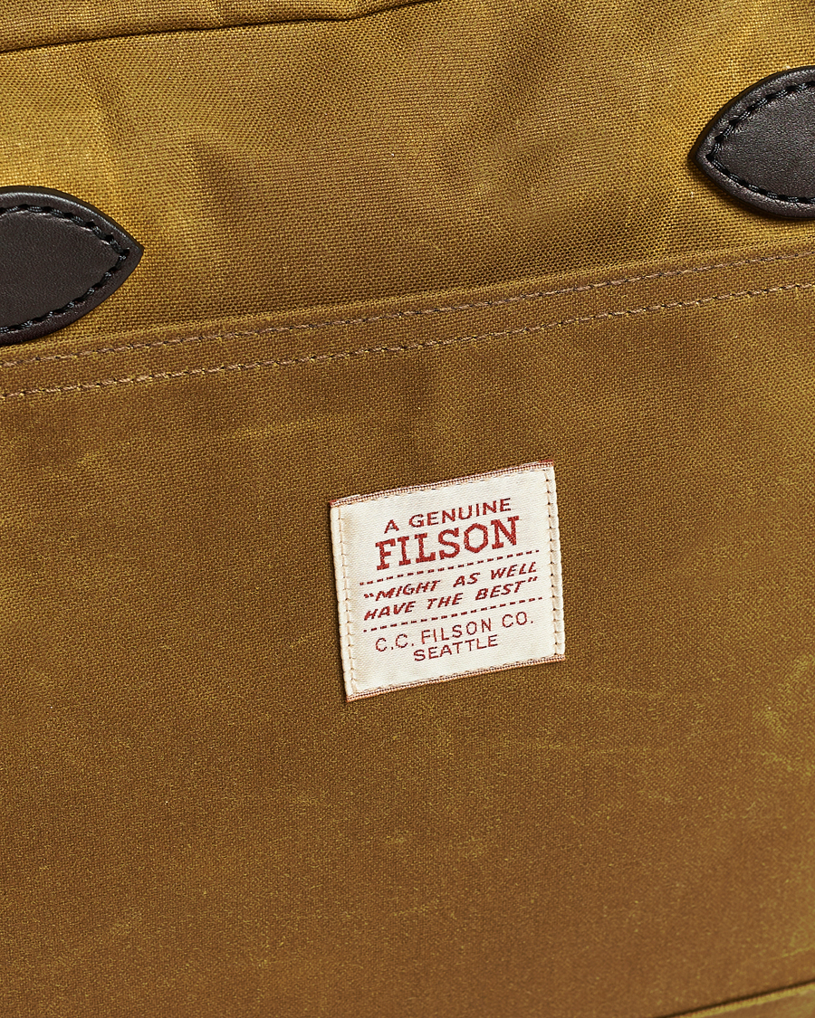 Uomini | Borse | Filson | Tin Cloth Compact Briefcase Dark Tan