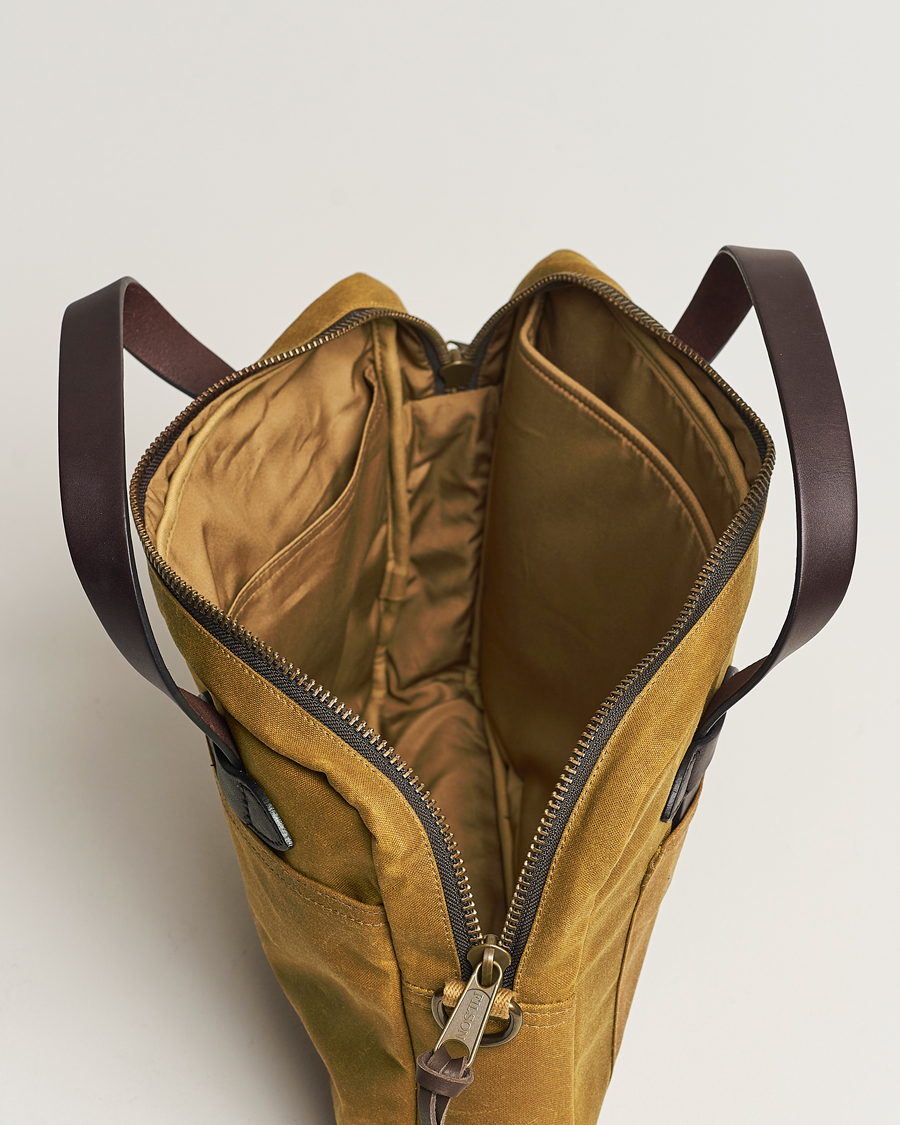 Uomini | Borse | Filson | Tin Cloth Compact Briefcase Dark Tan