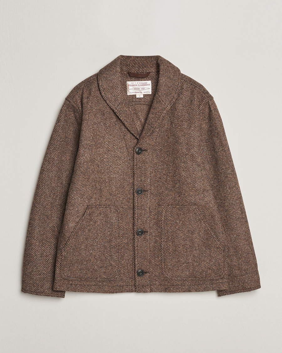 Uomini | Giacche | Filson | Decatur Island Wool Jacket Natural Brown