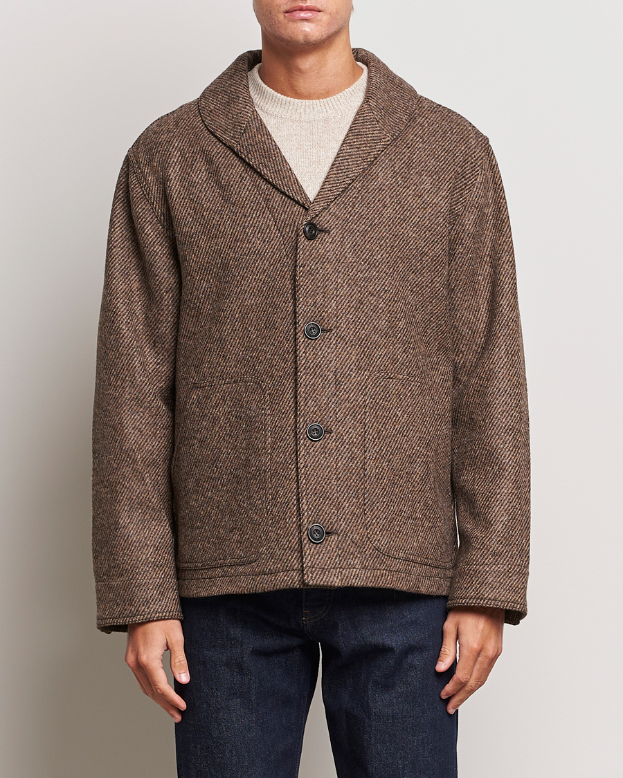 Uomini | Giacche | Filson | Decatur Island Wool Jacket Natural Brown