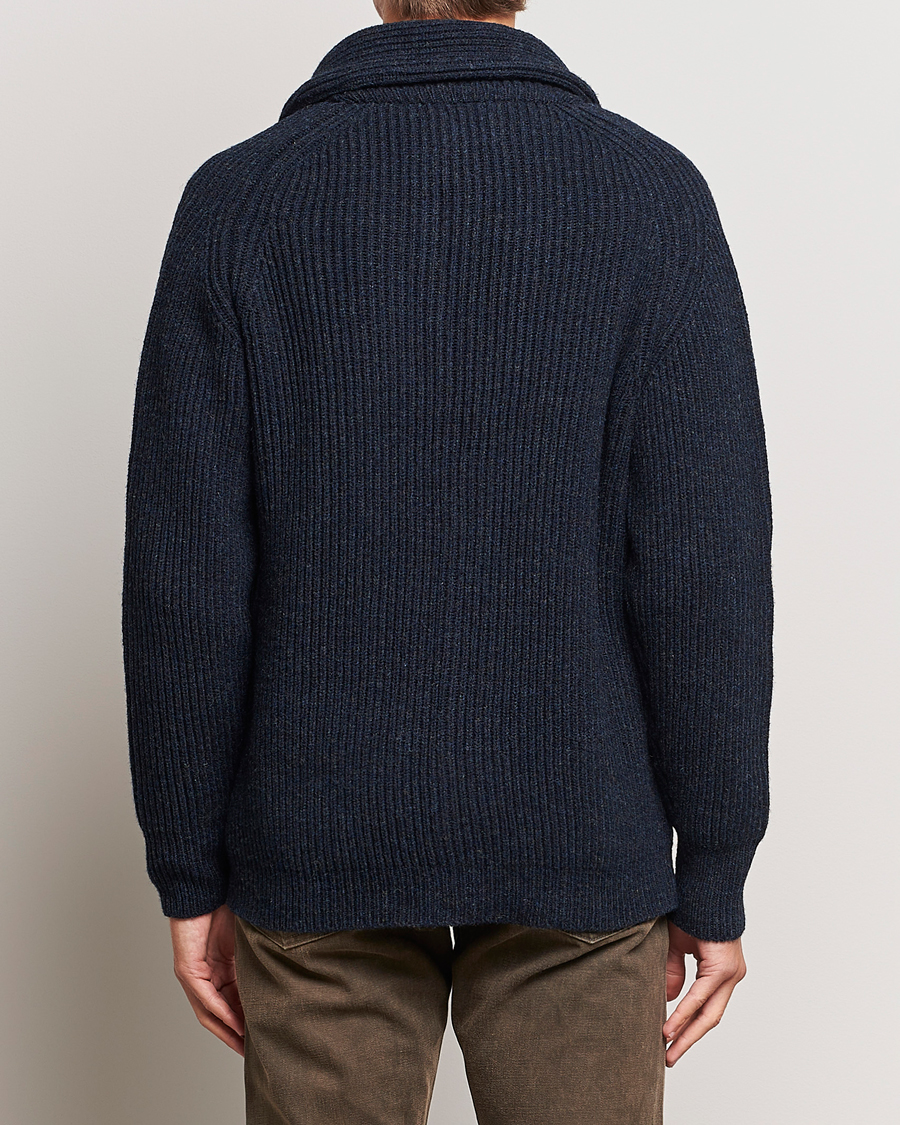 Uomini | Maglieria | Filson | Bristol Wool Cardigan Dark Navy Heather