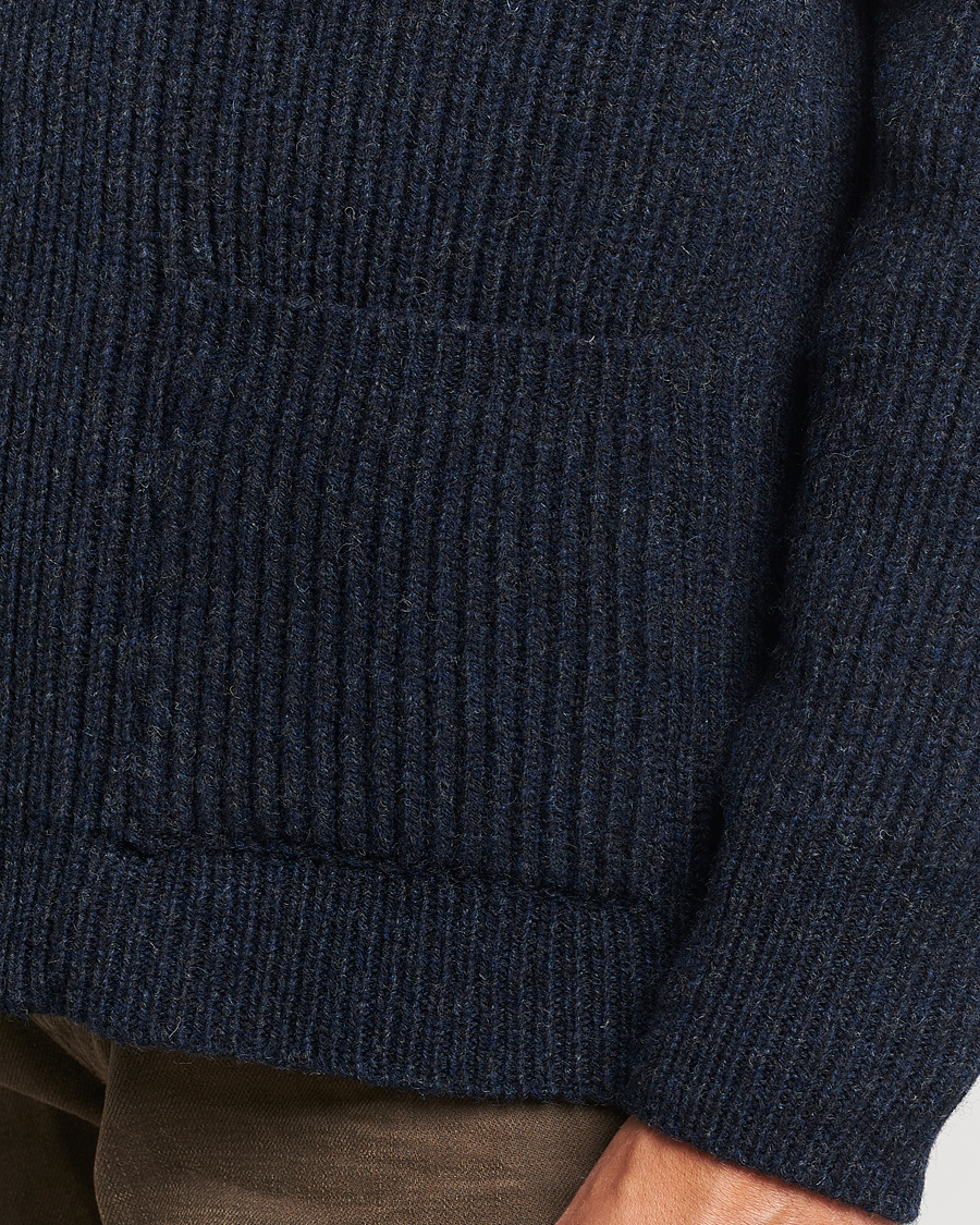 Uomini | Maglieria | Filson | Bristol Wool Cardigan Dark Navy Heather