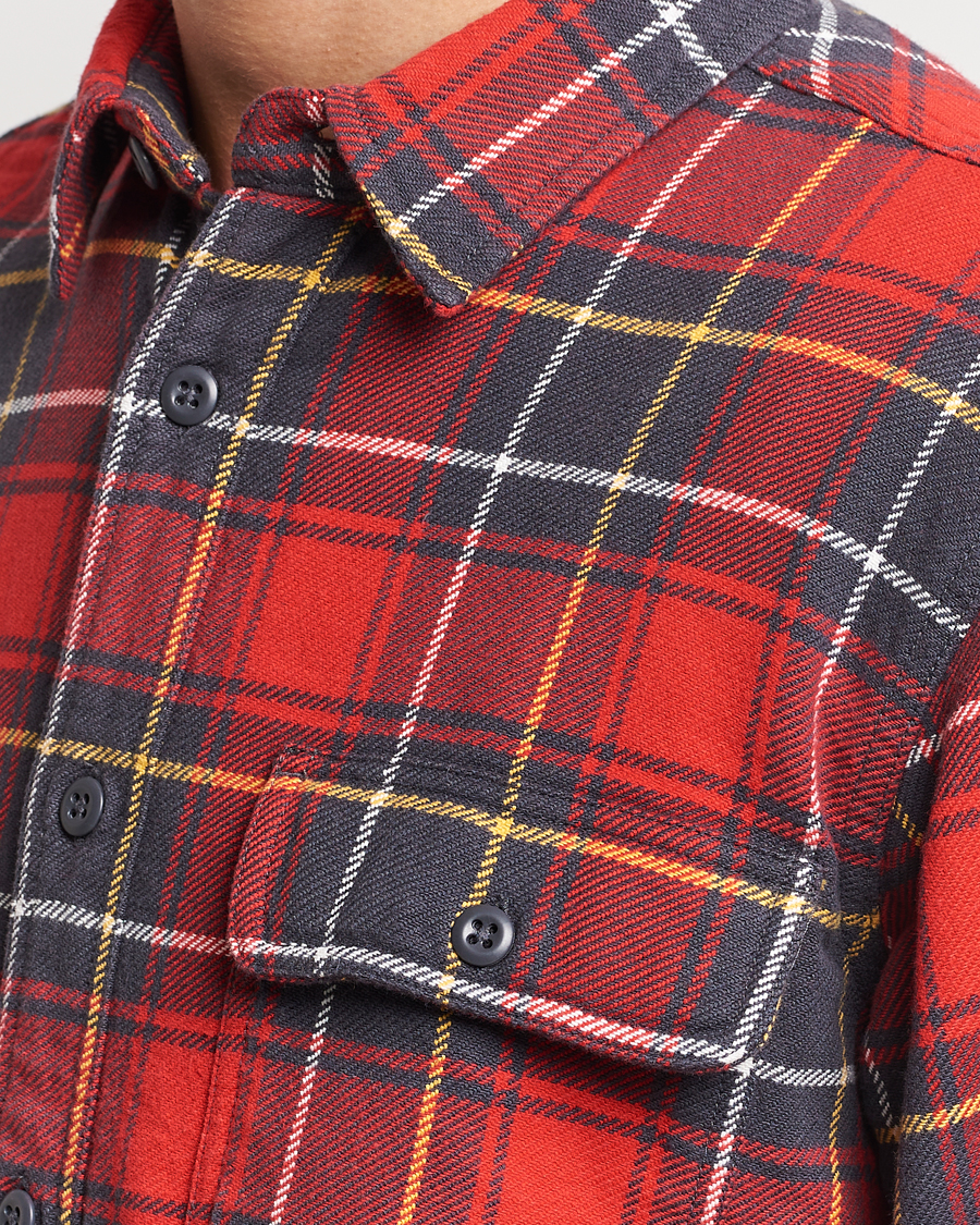 Uomini | Camicie | Filson | Vintage Flannel Work Shirt Red Charcoal Plaid