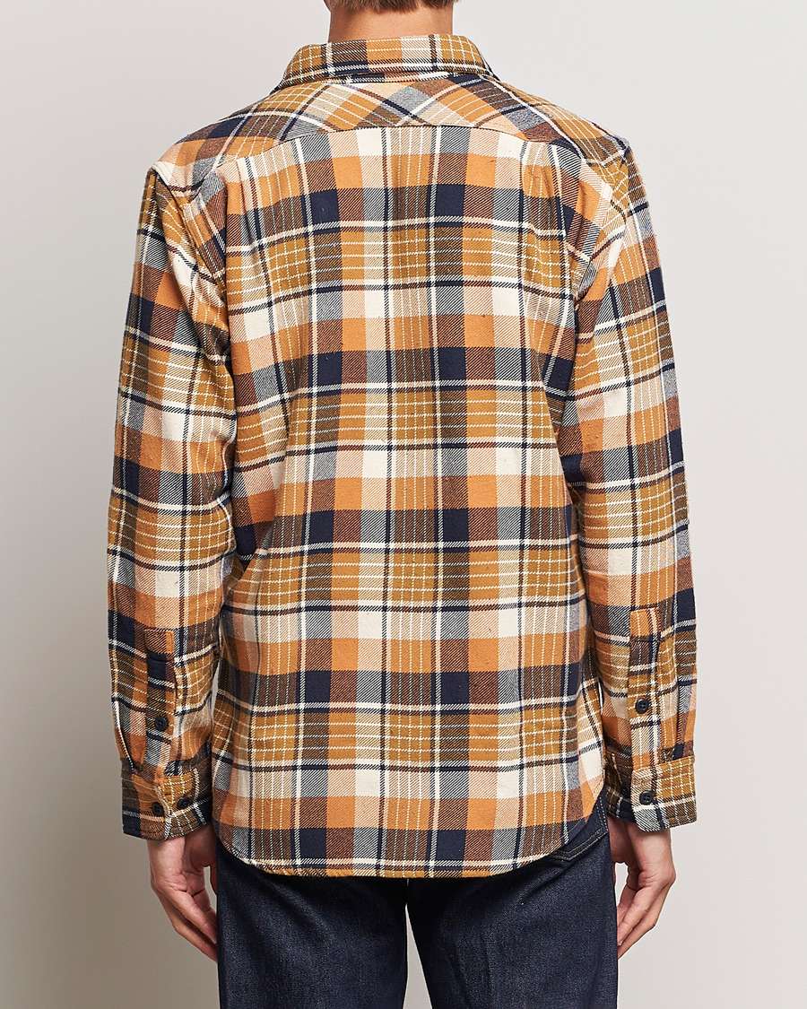 Uomini | Camicie | Filson | Vintage Flannel Work Shirt Navy/Cumin Red